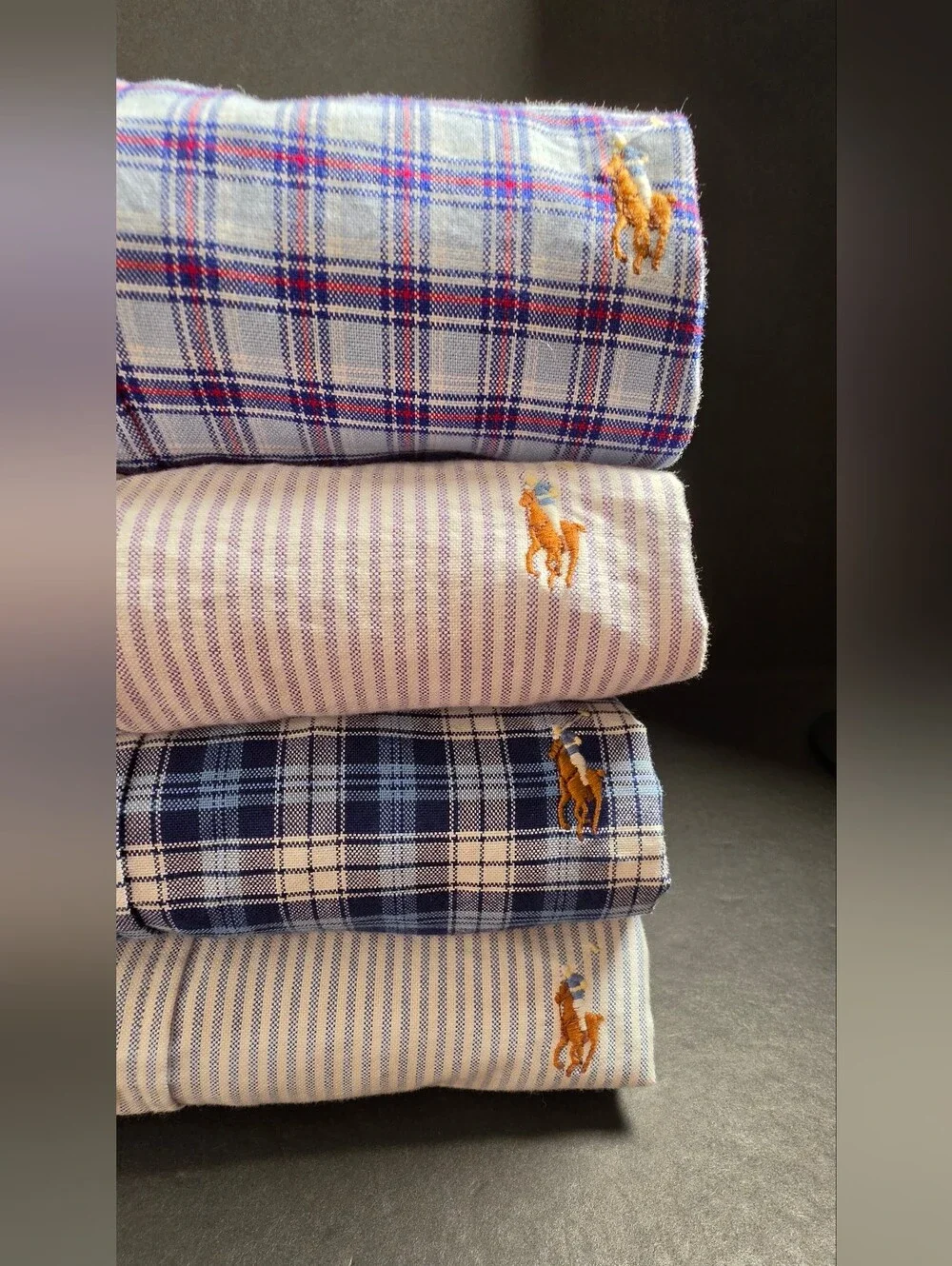 Polo by Ralph Lauren Men’s Bundle Of 4 Variety Button-Down Shirt